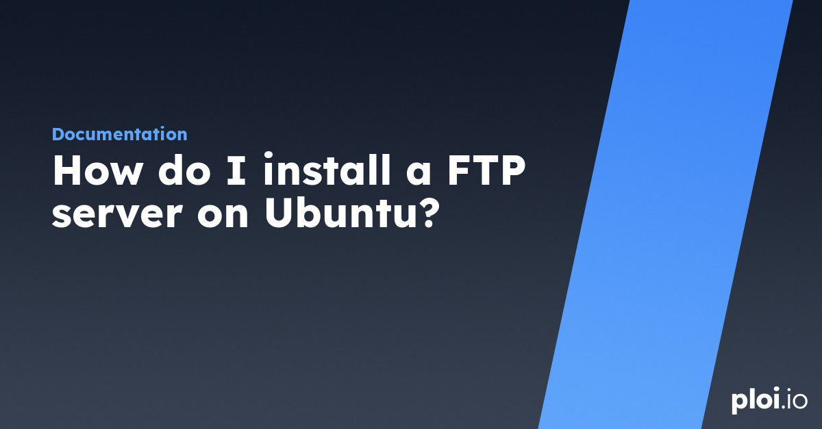 ftp server ubuntu