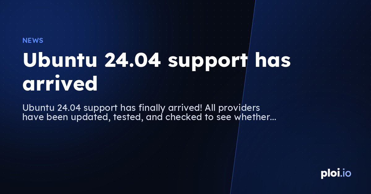 Ubuntu 24 Support Ubuntu 24.04 support has arrived 🎉 — Server Management Tool